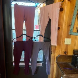 Fabletics Women's Leggings Bundle - Pink, Maude, Purple, Gray